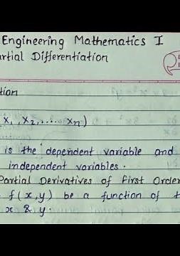 Partial Differentiation Notes | Engineering Mathematics 1 | Mumbai University