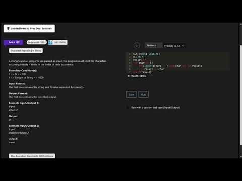 Skillrack Daily Test Solution 10.04.2026