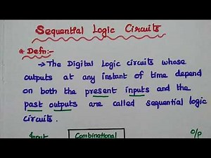 Sequential Logic Circuits - Comparison : Synchronous Logic Circuits and Asynchronous Logic Circuits