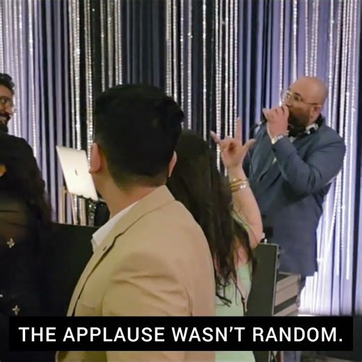 The applause wasn't random!
