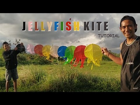 How to Make awesome Jellyfish Kite | Beautiful 9 Jelly fish Kite making