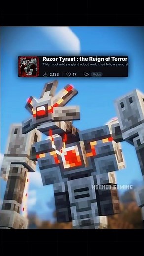 [Razor Tyrant : the Reign of Terror] Minecraft Best Mods #shorts