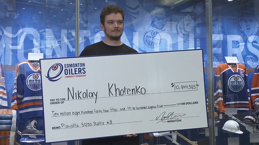 Massive congratulations to #Oilers fan Nikolay Khotenko who won our largest EOCF 50/50 jackpot EVER with a grand prize of more than $10.8 million during the Stanley Cup Final! | Edmonton Oilers