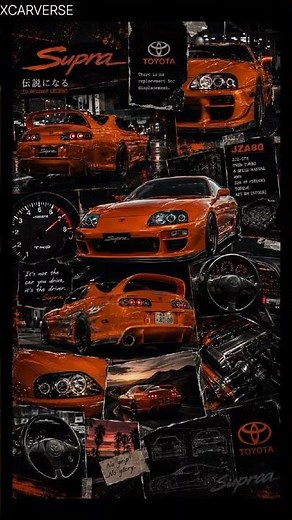 Toyota Supra MK4 🔥 | 4K AI Car Wallpaper | XCarverse #shorts
