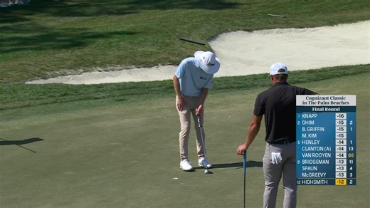 Joe Highsmith cleans up for birdie at Cognizant Classic