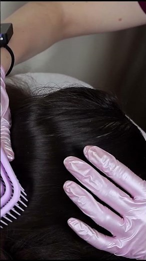 ASMR School Nurse LICE Check on Scalp and Nape | Lice Removal with Tweezers #short #asmr #shorts