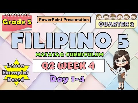 Filipino 5 Matatag Curriculum PowerPoint Presentation Quarter 2 Week 4 Day 1-4