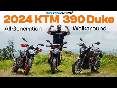 KTM 390 Duke - All Generations Walkaround! | MotorBeam