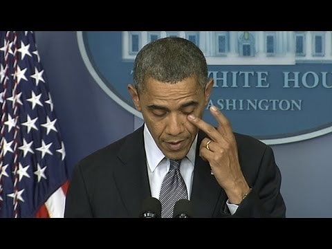 Connecticut School Shooting at Sandy Hook Elementary: Obama's Emotional Address 'Hearts Are Broken'