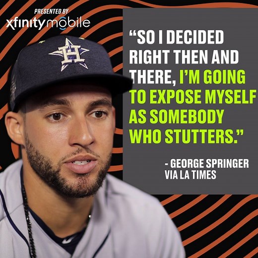 The Astros' George Springer is: ✅ World Series MVP ✅ An inspiration for kids who stutter | SB Nation