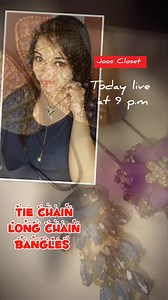 4 comments | #LiveAlert Coming live today at 9 p.m with stainless steel anti Tarnish bracelets, Korean bangles, tie chain n long chain collection ... Save the WhatsApp booking number 7980939058 | Being Gorgeous | Facebook