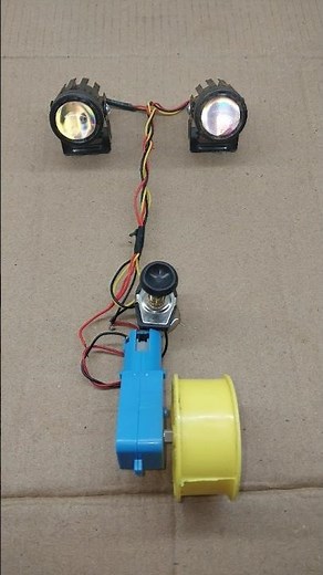 New Metal Gear Motor Powering Into Two BikeFog Light #tech #shorts #dcmotor