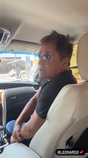 leonardo leva a vida hein, sempre com muito humor haha #leonardo #sertanejo #poliana