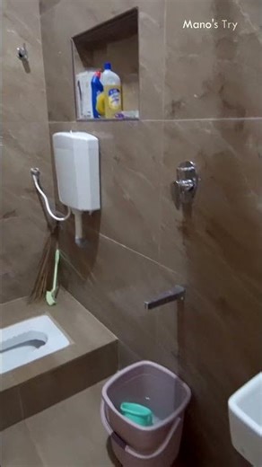 இந்த ஐடியா எப்படி இருக்கு? Attach Bathroom & Toilet Idea | Mano's Try #Shorts