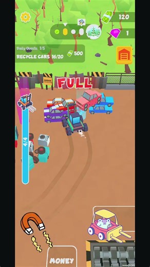Driving forklift and collect cars to crash #mobilegame #simulator #games #gameshorts #gameplay #usa