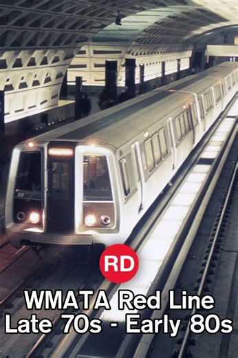 WMATA Red Line Late 70s - Early 80s #wmata #nostalgia #throwback