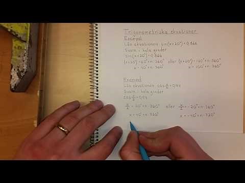 Ma4 Trigonometriska ekvationer