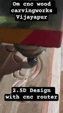 2.5D Design carving with cnc router. #cnc router #2.5d design #shorts