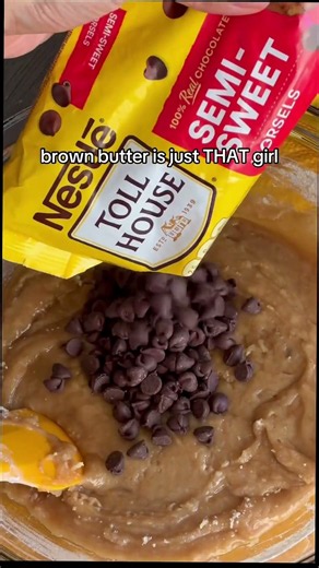 brown butter + chocolate chips = no notes 🤌