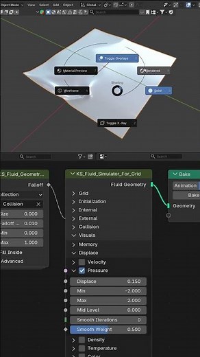 Easy Water Simulation #blender #3dsinghvfx #water