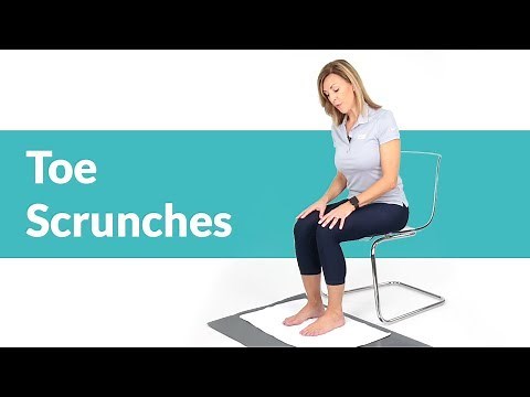 Plantar Fasciitis Exercises: Toe Scrunches
