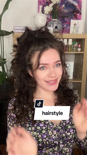 Lockenfrisuren Inspiration: Half Up Half Down Stile