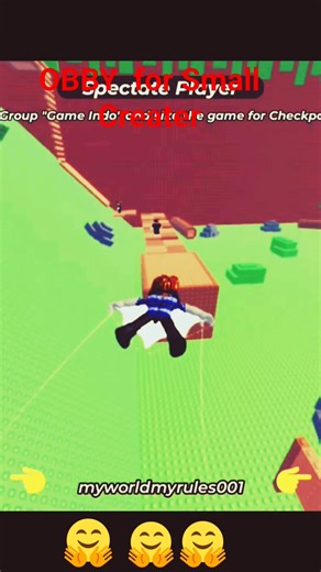 "THE IMPOSSIBLE OBBY: I USED ADMIN FLIGHT TO CHEAT! 💥✈️ #roblox #trend #edit"
