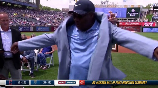 Bo Jackson now has a #Royals Hall-of-Fame jacket. 💙 | FanDuel Sports Network Kansas City