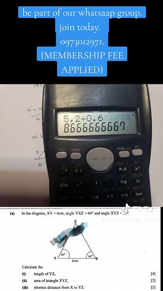 Mathematics Trigonometry: Finding Length Using Sign Rule
