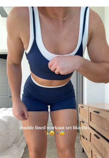 Discover High-Quality Double Lined Workout Set from TikTok Shop