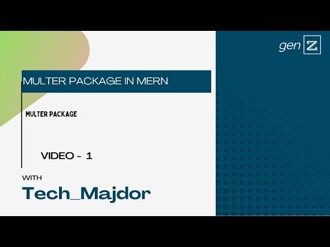 Multer Package for Image Uploading in MERN