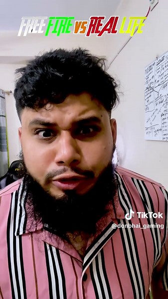 Free Fire Life Vs Real live🤣 #freefire #donbhai500k #donbhai #foryoupage #foryou #tiktokbd #garenafreefire