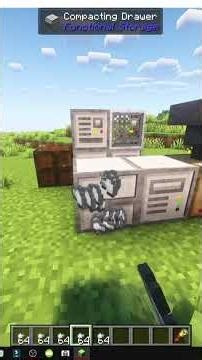 COMMENT UTILISER le tiroir de compactage dans MINECRAFT (Rangement fonctionnel)