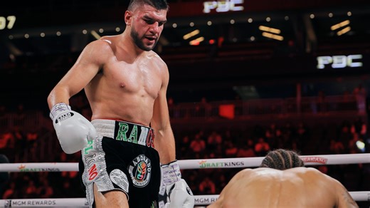 Pro boxer Jesus Ramos Jr. speaks at PBC news conference