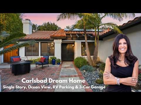 Carlsbad Dream Home | Single Story, Ocean View, RV Parking & 3-Car Garage