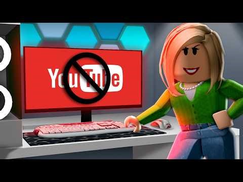 His MOM Banned Him From YOUTUBE! (A Roblox Movie)