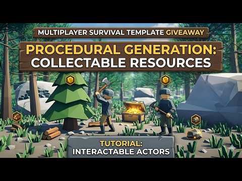 Multiplayer Survival Template - Procedural Interactable Forest
