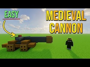 EASY Medieval Cannon (Minecraft Tutorial)