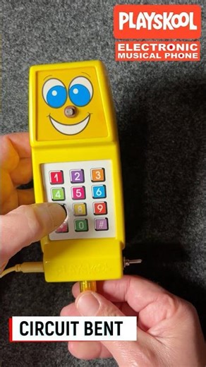 Circuit Bent Playskool Electronic Musical Phone available in my ETSY shop ⚡️🎶🔊