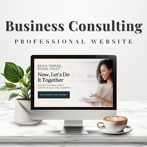 Canva Website Template: Business Consultant, Coach & Expert (editable) - Etsy