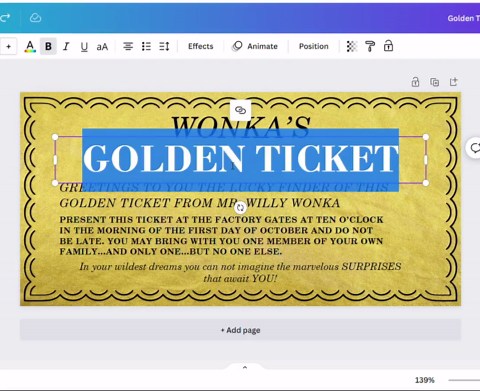 Editable Golden Ticket - Printable Template - Willy Wonka Party Supplies - Wonka Bar Wrapper Included - Fits Hershey XL 4.4oz - Etsy
