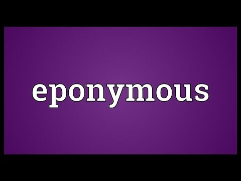 Eponymous Meaning