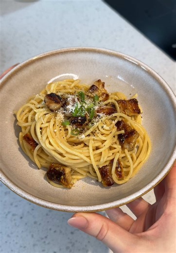 Easy Pork Belly Carbonara for Just £1.97