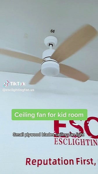 Ceiling fan for kid room , that is fit for small room , 20-30m2#ceilingfan #fan #fanlight #chandelier #smarthome #esclighting #foryou