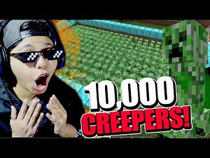 🔥 10,000 CREEPERS VS 1 NOOB en MINECRAFT !! 😱 *SALE MAL* | Pathofail