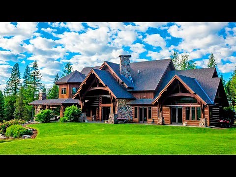Tour of an expensive and luxurious mansion in Montana for $10,500,000.