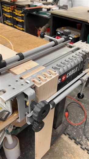 David Hoffman on Instagram: "Half blind dovetails on a porter cable dovetail jig"