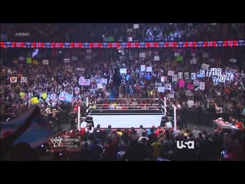 CM Punk entrance in Chicago, RAW 9/23/13