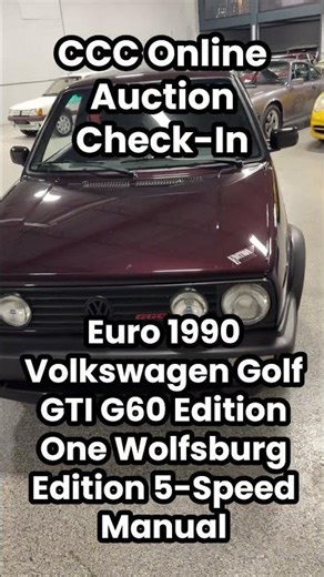 Auction Check-In 🚨 | 1990 VW Golf GTI G60 Edition One (Euro Spec)