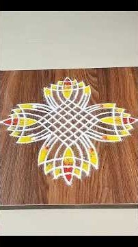 3*1 Dot rangoli design ll ठिपक्याची rangoli ll Thipkyachi Rangoli designsll 🕉️